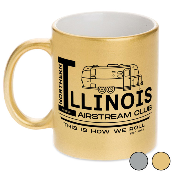 Northern Illinois Airstream Club Logo Metallic Mugs - Swatches