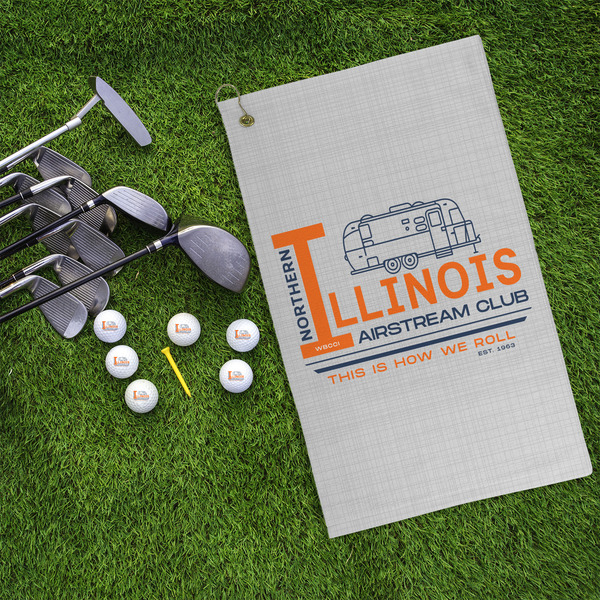 Northern Illinois Airstream Club Logo Microfiber Golf Towels - LIFESTYLE