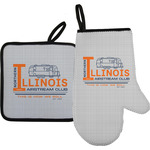 Northern Illinois Airstream Club Logo Oven Mitt & Pot Holder Set