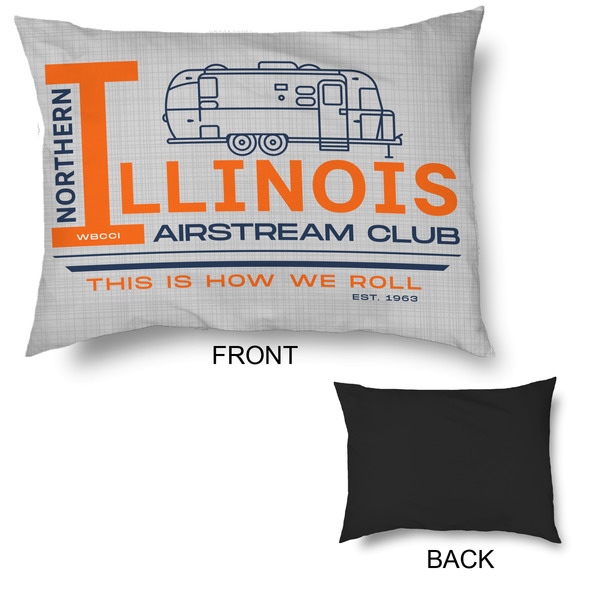 Northern Illinois Airstream Club Logo Outdoor Dog Beds - Large - APPROVAL