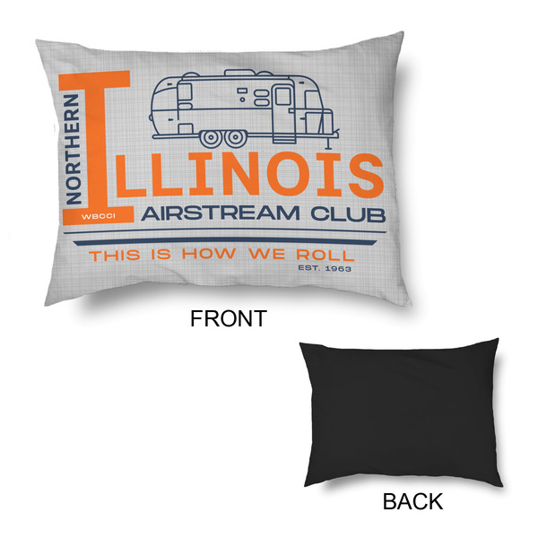 Northern Illinois Airstream Club Logo Outdoor Dog Beds - Medium - APPROVAL