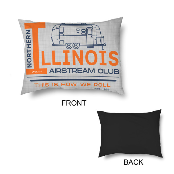 Northern Illinois Airstream Club Logo Outdoor Dog Beds - Small - APPROVAL