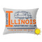 Northern Illinois Airstream Club Logo Outdoor Throw Pillow - Rectangular
