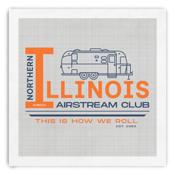 Northern Illinois Airstream Club Logo Paper Dinner Napkins