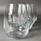 Northern Illinois Airstream Club Logo Stemless Wine Glasses - Laser Engraved- Set of 4