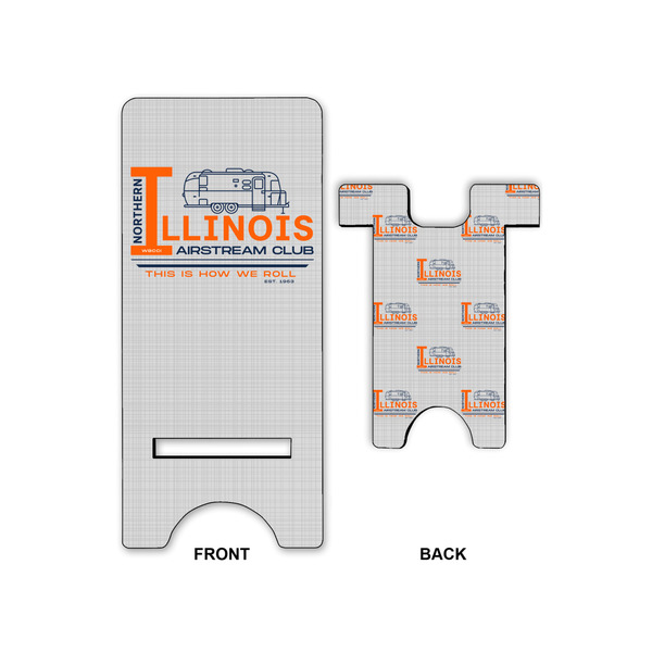 Northern Illinois Airstream Club Logo Phone Stand - Small - Front & Back