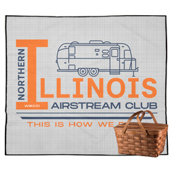 Northern Illinois Airstream Club Logo Outdoor Picnic Blanket