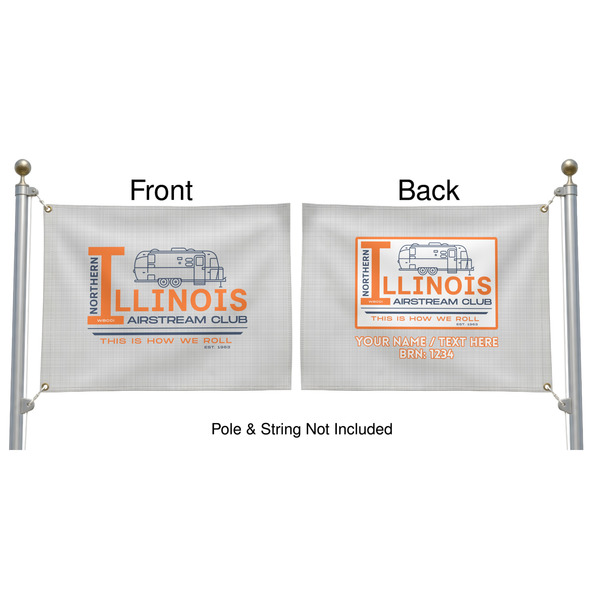 Northern Illinois Airstream Club Logo Pole Flag (Approval)