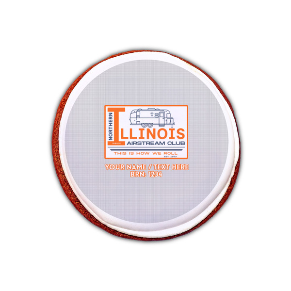 Northern Illinois Airstream Club Logo Printed Icing Circle - XSmall - On Cookie