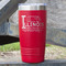 Northern Illinois Airstream Club Logo 20 oz Stainless Steel Tumbler - Red - Single-Sided