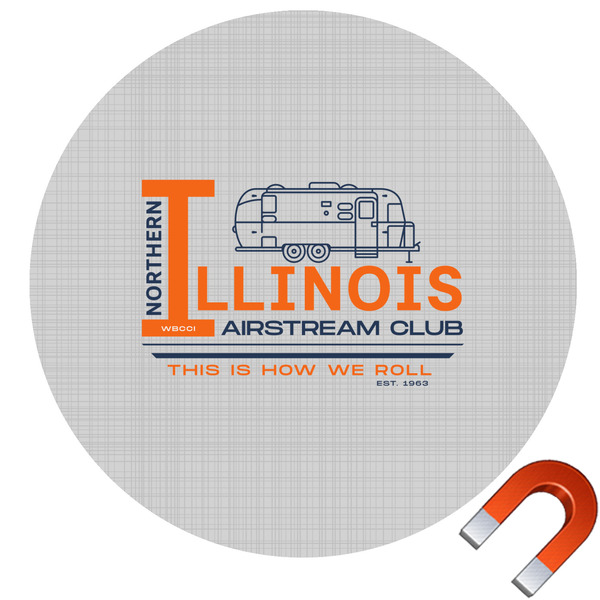 Custom Northern Illinois Airstream Club Logo Car Magnet