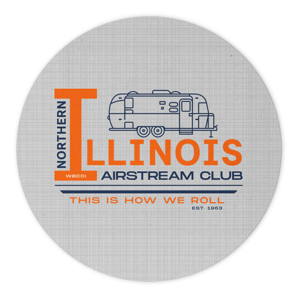 Northern Illinois Airstream Club Logo Round Paper Coaster - Approval