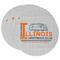 Northern Illinois Airstream Club Logo Round Paper Coasters