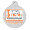 Northern Illinois Airstream Club Logo Round Pet ID Tag