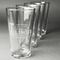 Northern Illinois Airstream Club Logo Pint Glasses - Laser Engraved - Set of 4