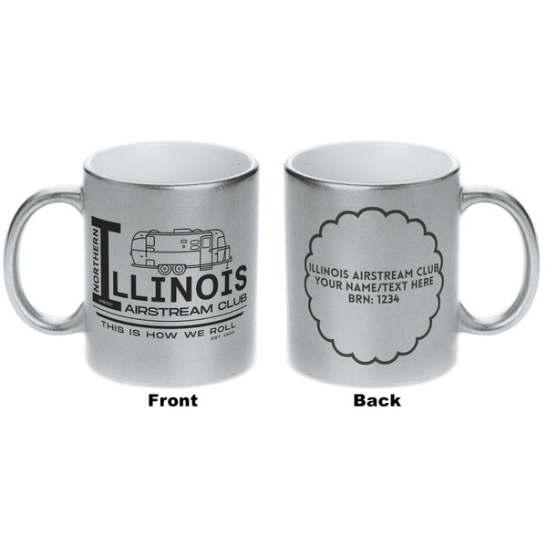 Northern Illinois Airstream Club Logo Silver Mug - Approval