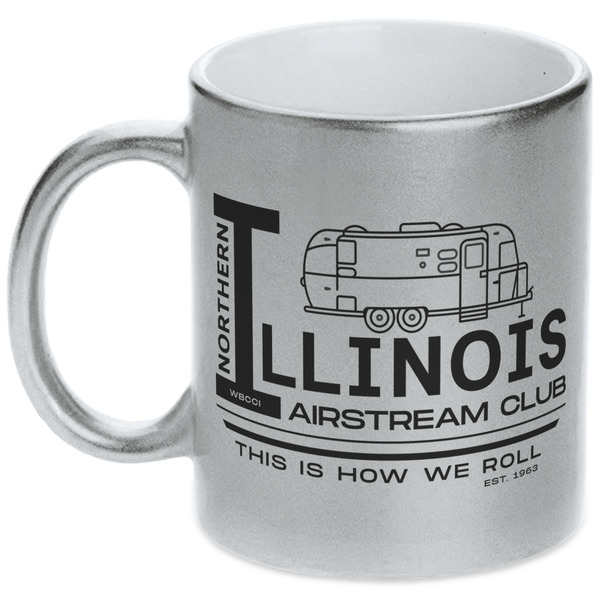 Northern Illinois Airstream Club Logo Silver Mug - Main