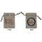 Northern Illinois Airstream Club Logo Burlap Gift Bag - Small - Double-Sided