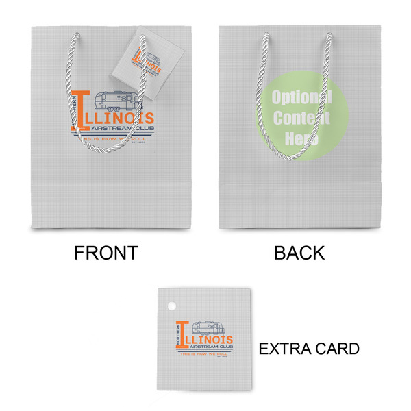 Northern Illinois Airstream Club Logo Small Gift Bag - Approval