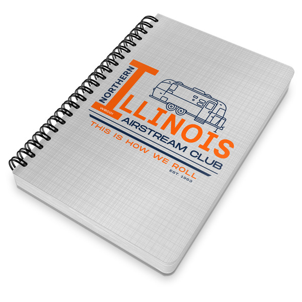 Northern Illinois Airstream Club Logo Spiral Journal 7 x 10 - Main