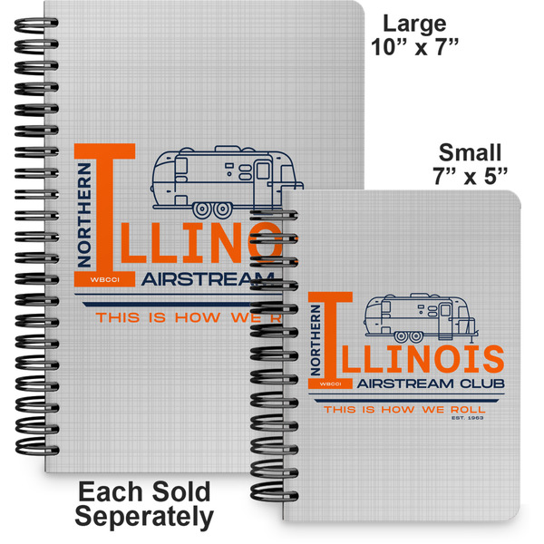 Northern Illinois Airstream Club Logo Spiral Journal - Comparison