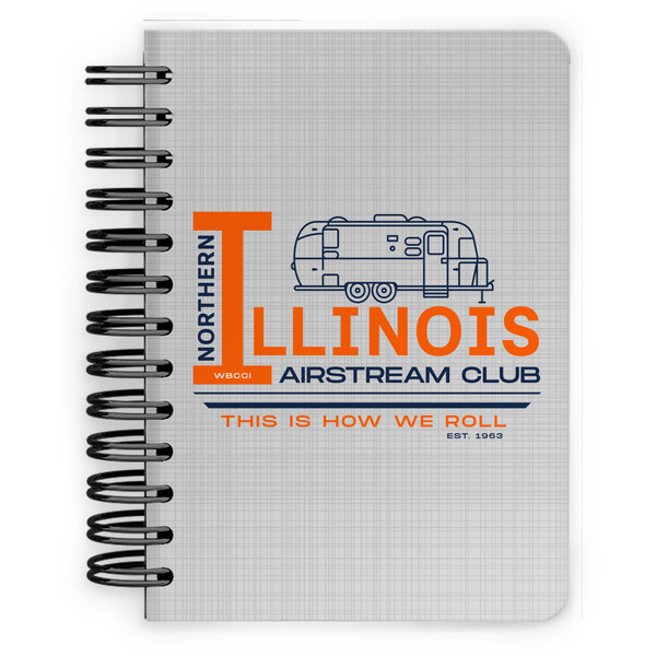 Custom Northern Illinois Airstream Club Logo Spiral Notebook - 5" x 7"