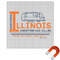 Northern Illinois Airstream Club Logo Square Car Magnet - 6"