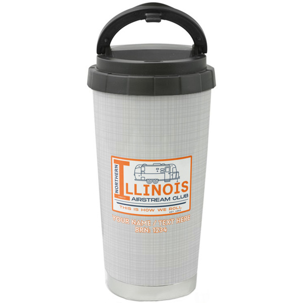 Custom Northern Illinois Airstream Club Logo Stainless Steel Coffee Tumbler