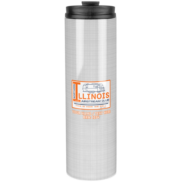 Northern Illinois Airstream Club Logo Stainless Steel Tumbler 20 Oz - Front