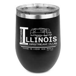 Northern Illinois Airstream Club Logo Stemless Stainless Steel Wine Tumbler