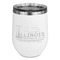 Northern Illinois Airstream Club Logo Stemless Stainless Steel Wine Tumbler - White - Single-Sided
