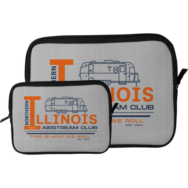 Northern Illinois Airstream Club Logo Tablet Sleeve (Size Comparison)