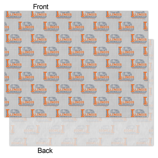 Northern Illinois Airstream Club Logo Tissue Paper - Lightweight - Large - Front & Back