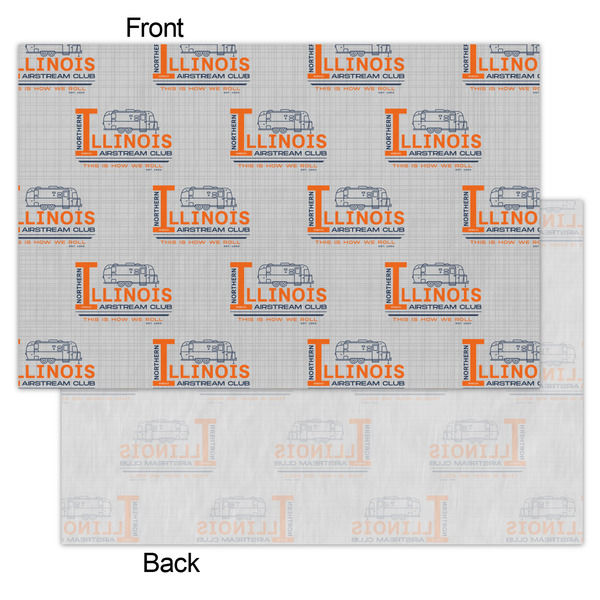 Northern Illinois Airstream Club Logo Tissue Paper - Lightweight - Small - Front & Back