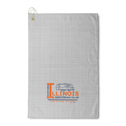 Northern Illinois Airstream Club Logo Waffle Weave Golf Towel