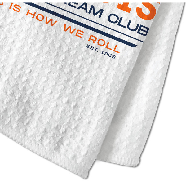 Northern Illinois Airstream Club Logo Waffle Weave Towel - Closeup of Material Image