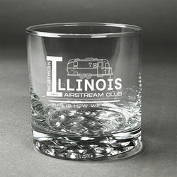 Northern Illinois Airstream Club Logo Whiskey Glass - Engraved