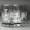 Northern Illinois Airstream Club Logo Whiskey Glasses - Engraved - Set of 4