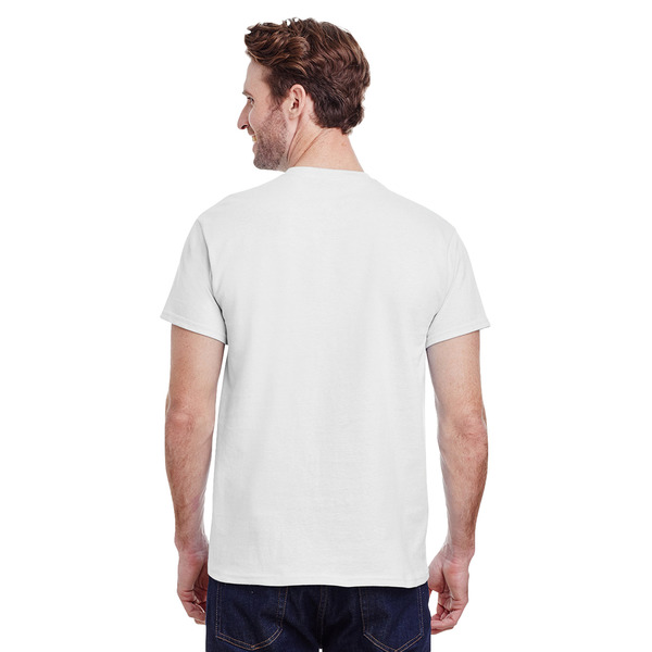 Northern Illinois Airstream Club Logo White Crew T-Shirt on Model - Back