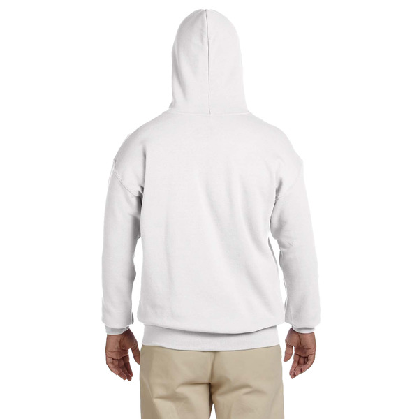 Northern Illinois Airstream Club Logo White Hoodie on Model - Back