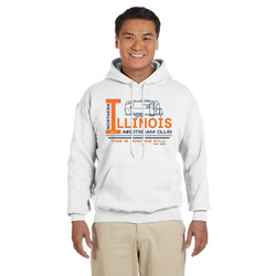 Northern Illinois Airstream Club Logo Hoodie - White