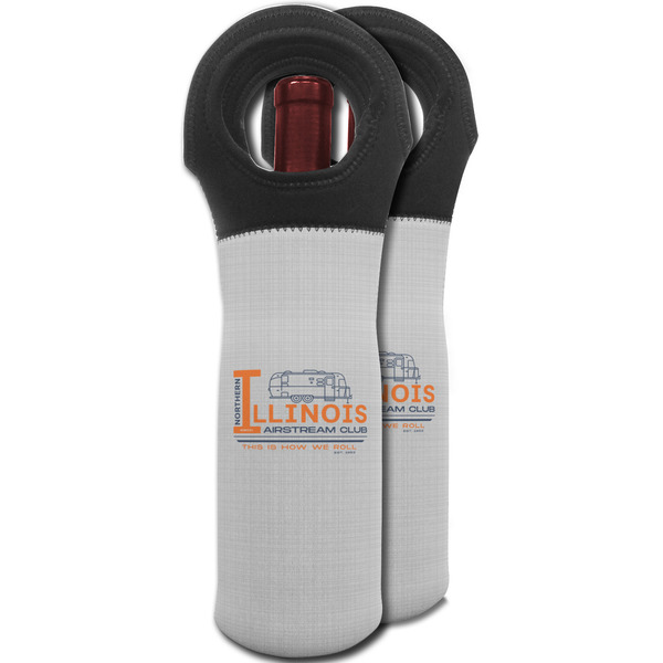 Northern Illinois Airstream Club Logo Wine Tote Bag - Two Bags