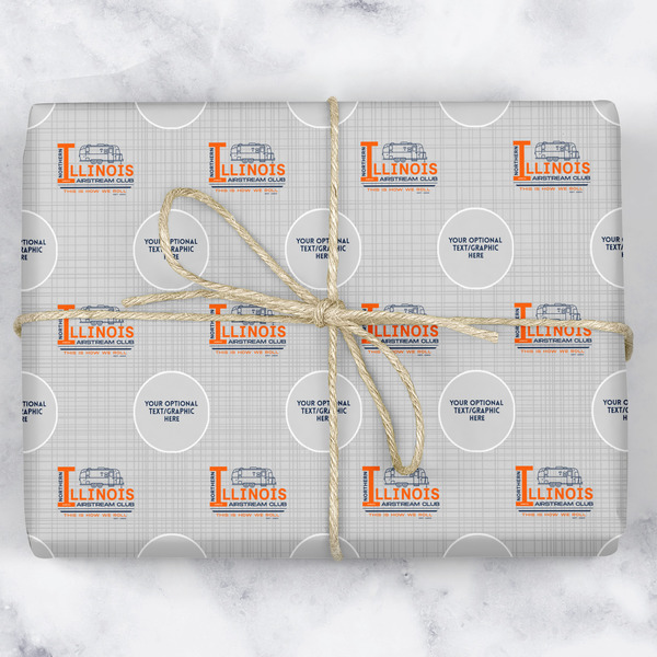 Custom Northern Illinois Airstream Club Logo Wrapping Paper