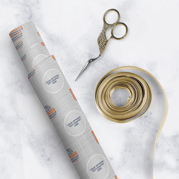 Northern Illinois Airstream Club Logo Wrapping Paper Roll - Matte - In Context