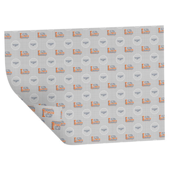 Northern Illinois Airstream Club Logo Wrapping Paper Sheet - Double Sided - Folded
