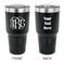 Interlocking Monogram 30 oz Stainless Steel Ringneck Tumblers - Black - Double Sided - APPROVAL