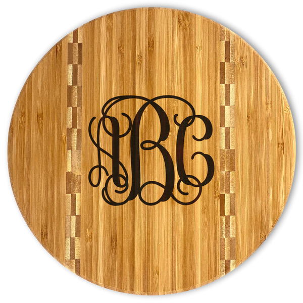 Custom Interlocking Monogram Bamboo Cutting Board (Personalized)