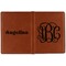 Interlocking Monogram Cognac Leather Passport Holder Outside Double Sided - Apvl