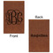 Interlocking Monogram Cognac Leatherette Journal - Double Sided - Apvl