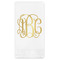 Interlocking Monogram Guest Napkins - Foil Stamped (Personalized)